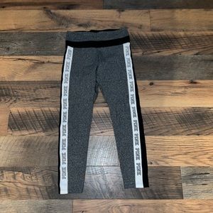 Women’s PINK Victoria’s Secret Leggings Grey Size Large